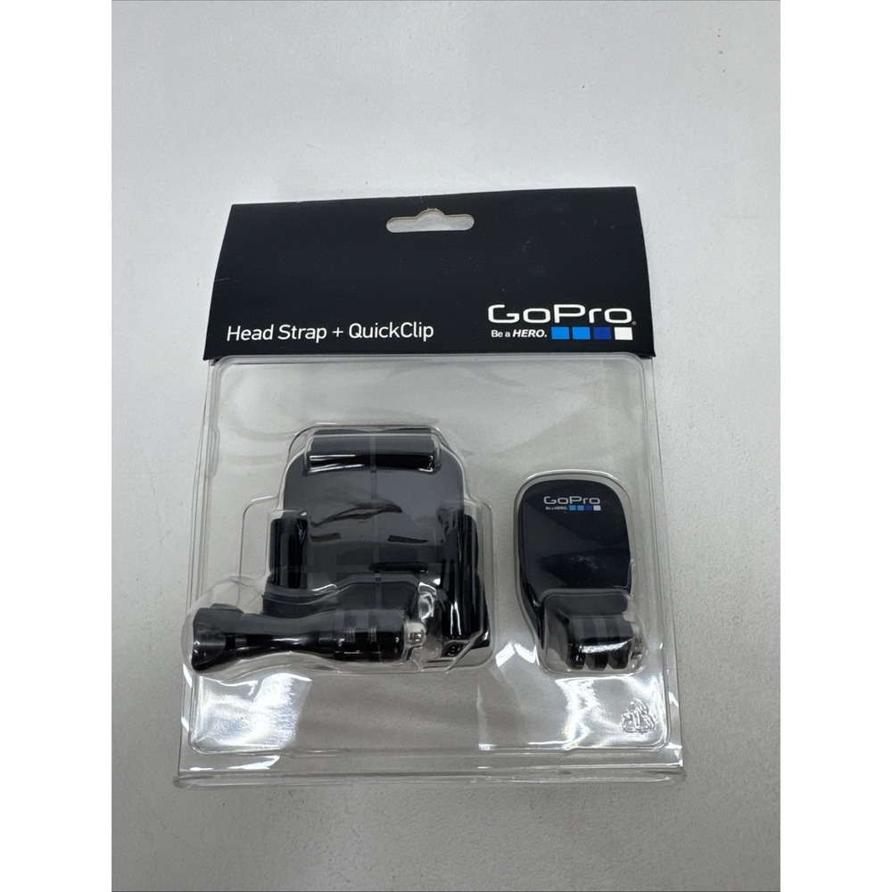 GoPro Quick Clip Head Strap - Black (ACHOM-001) New In Package